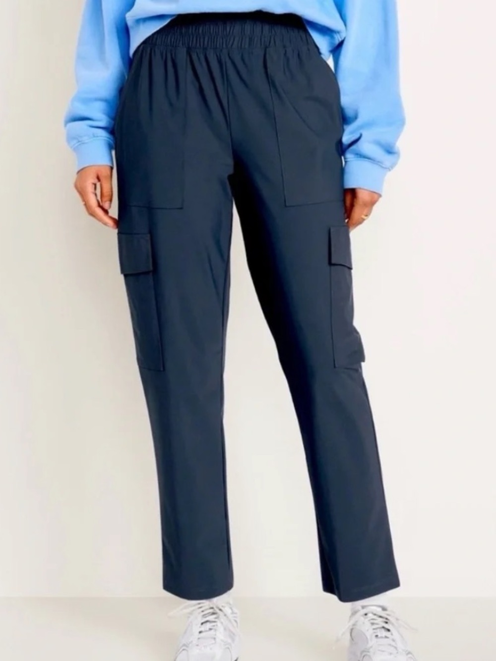 Old Navy Go-Dry Navy Blue Cargo Jogger Pants
